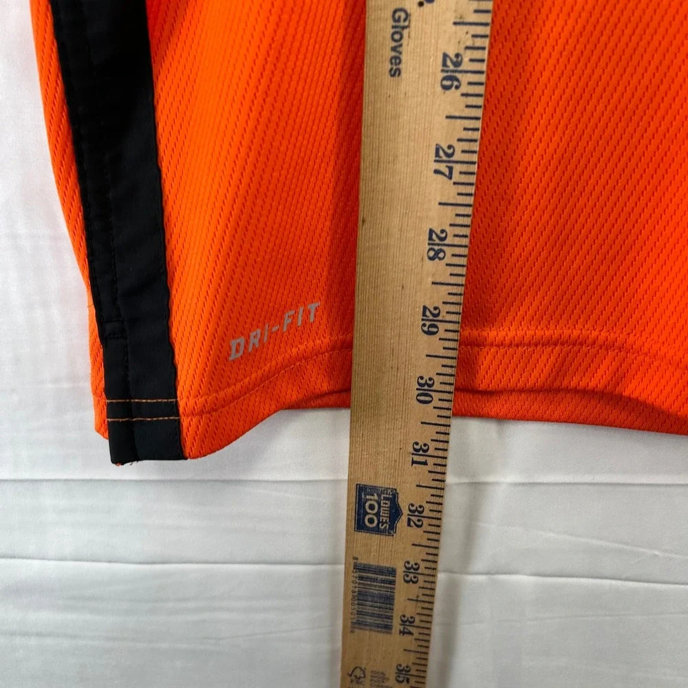 Nike‎ Oklahoma State Cowboys Polo Shirt Mens L Orange OSU Dri-FIT Short Sleeve